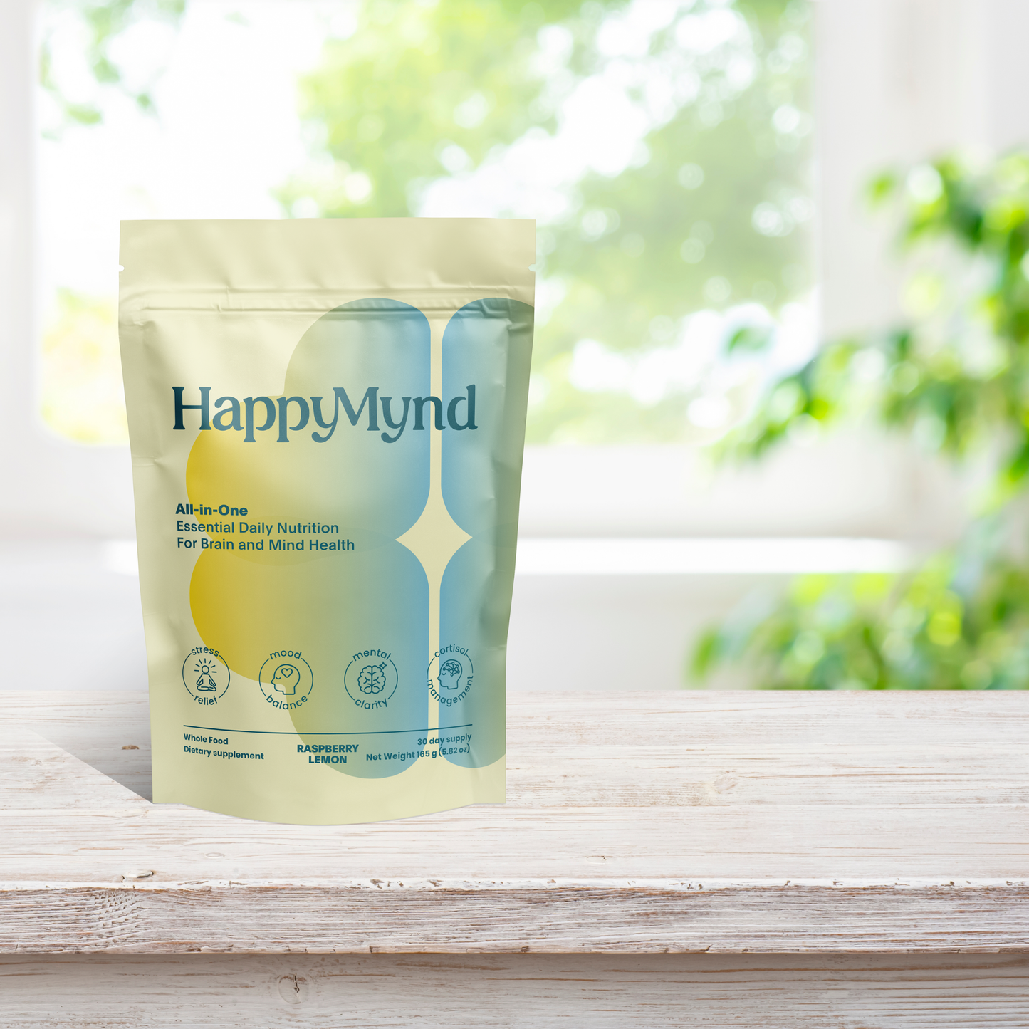 HappyMynd - All-in-One Essential Daily Nutrition for Your Brain and Mind - Stress, Mood, Cortisol, Clarity and Focus