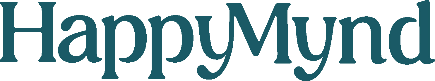 HappyMynd Logo in Blue.